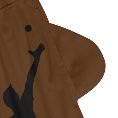 Basketball Rib Shorts: Tennis Brown