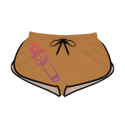 Women's Relaxed Shorts: Music Lite Brown