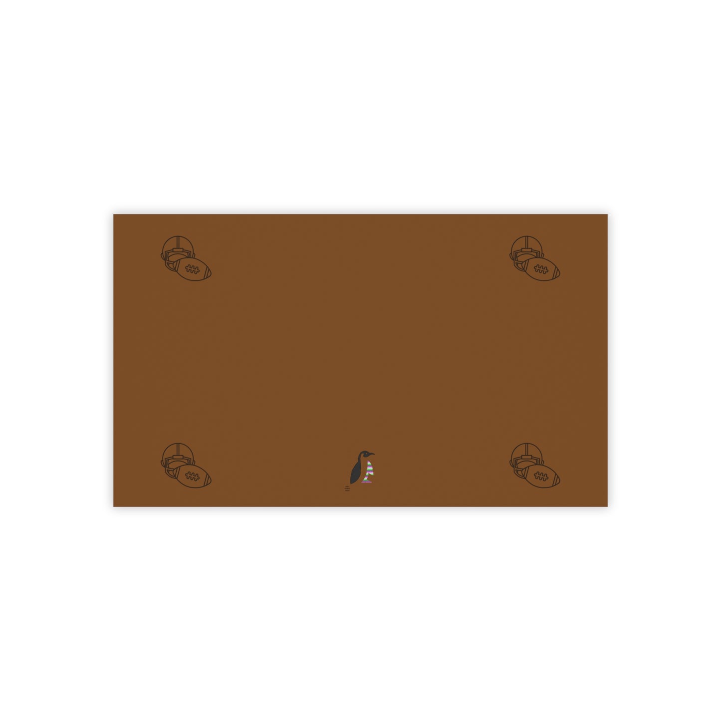 Post-it® Note Pads: Football Brown