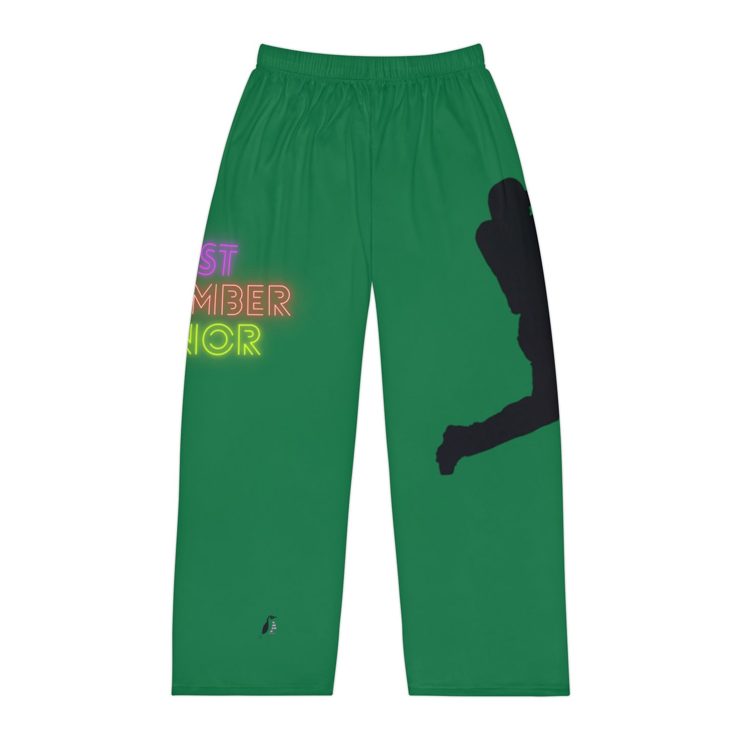 Men's Pajama Pants: Baseball Dark Green