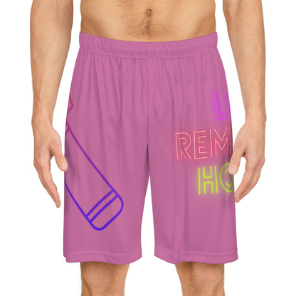 Basketball Shorts: Music Lite Pink