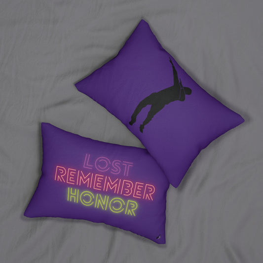 Spun Polyester Lumbar Pillow: Dance Purple