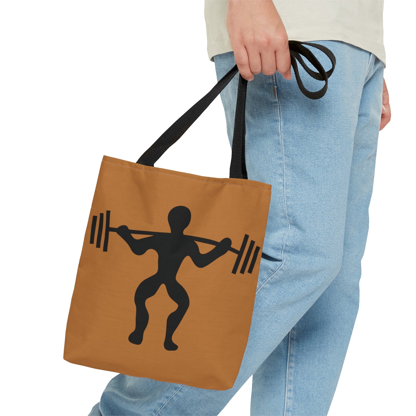 Tote Bag: Weightlifting Lite Brown