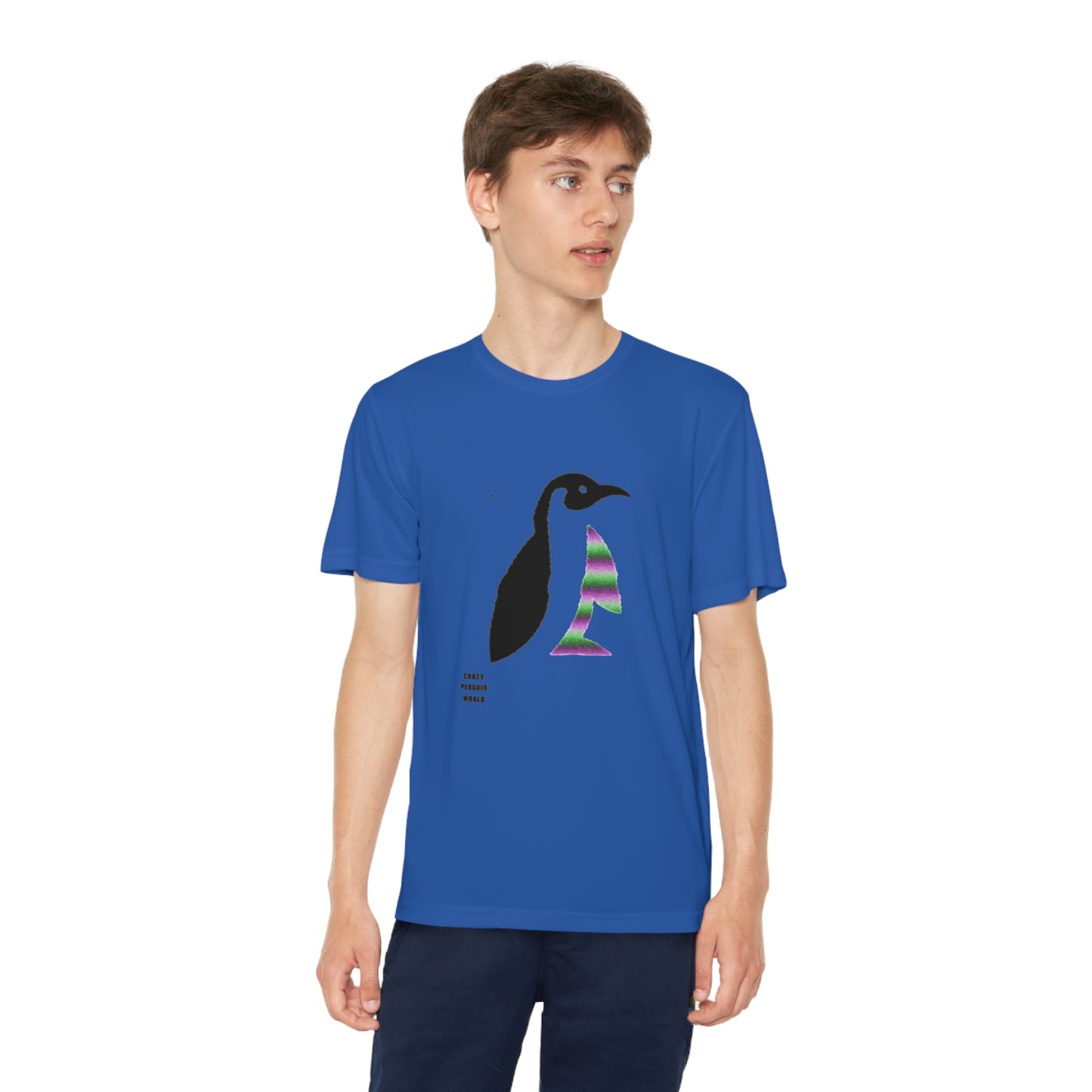 Youth Competitor Tee #2: Crazy Penguin World Logo