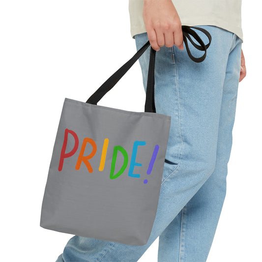 Tote Bag: LGBTQ Pride Grey
