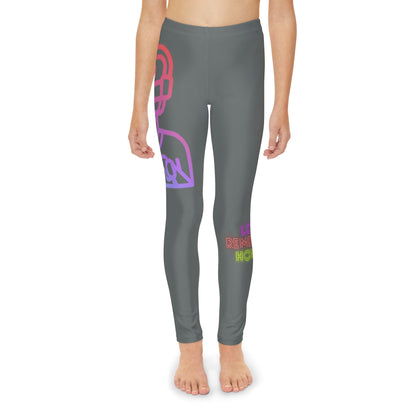 Youth Full-Length Leggings: Gaming Dark Grey