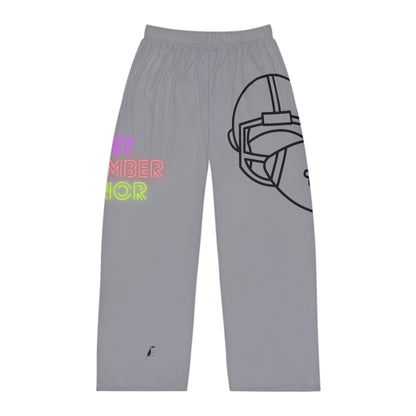 Men's Pajama Pants: Football Grey