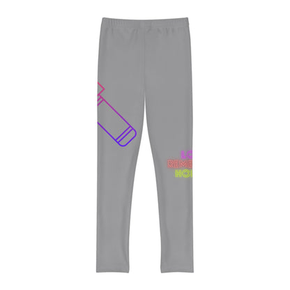 Youth Full-Length Leggings: Music Grey