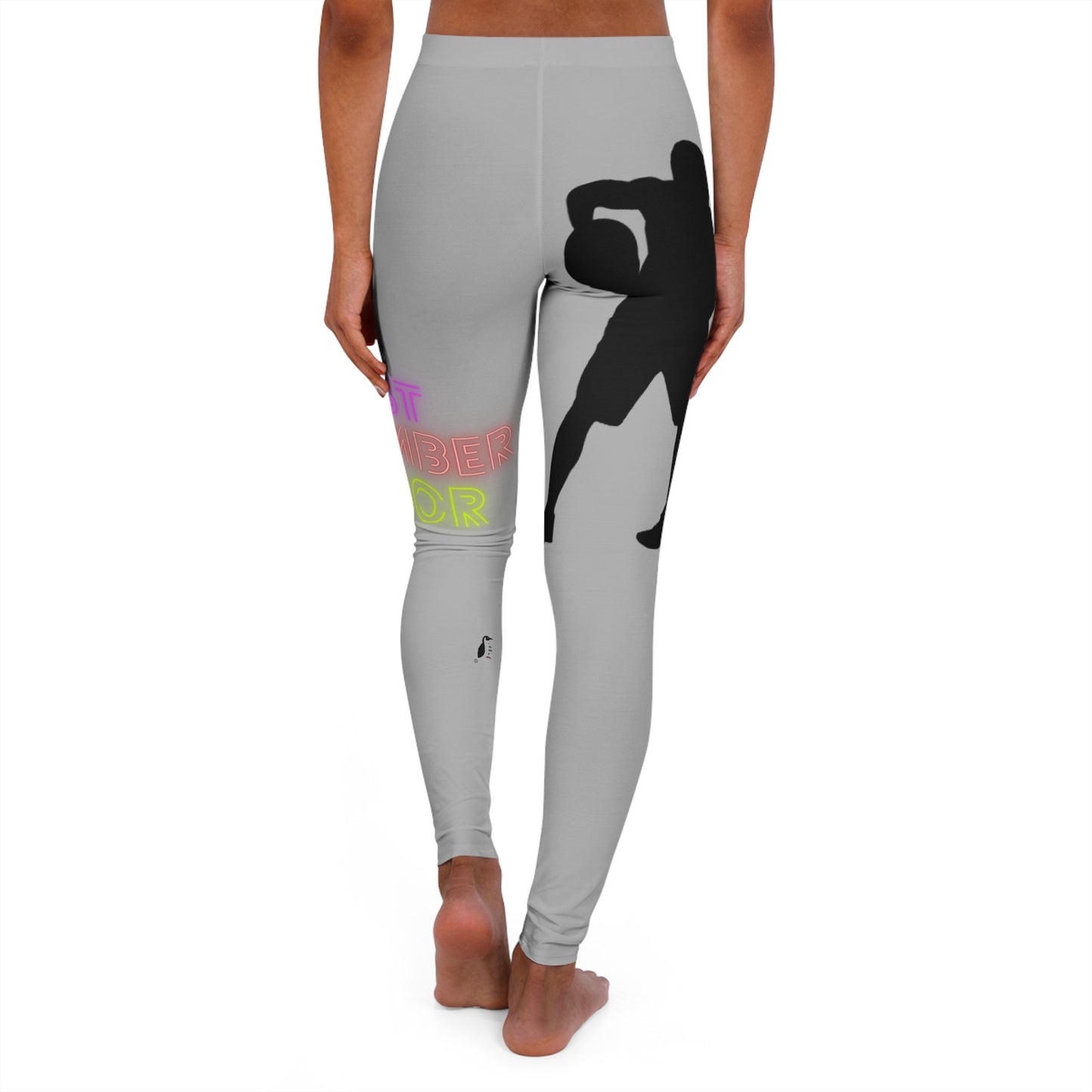 Women's Spandex Leggings: Basketball Lite Grey