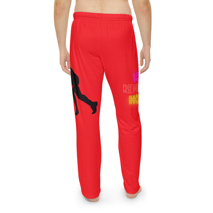 Men's Pajama Pants: Hockey Red