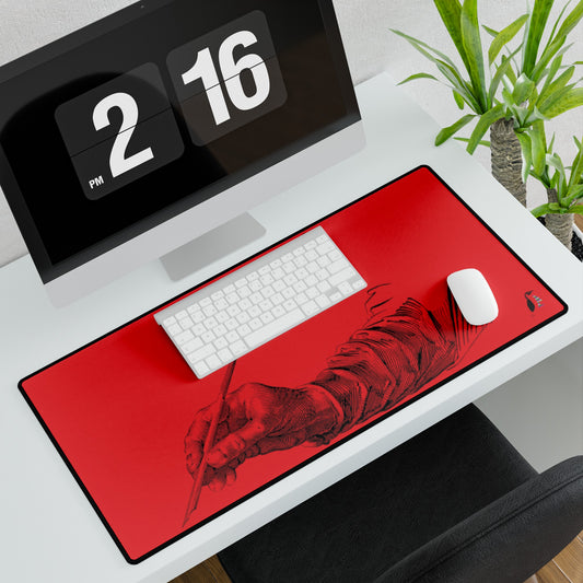 Desk Mats: Writing Red