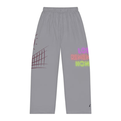 Pambabaeng Pajama Pantalon: Volleyball Gray 