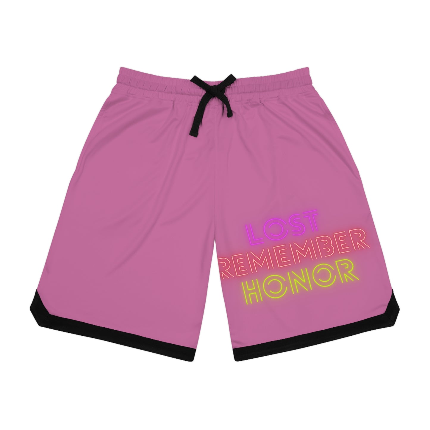 Basketball Rib Shorts: Lost Remember Honor Lite Pink