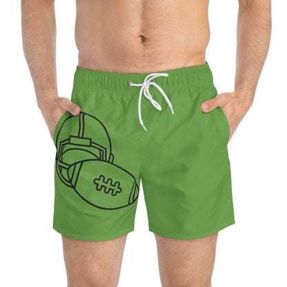 Swim Trunks: Football Green