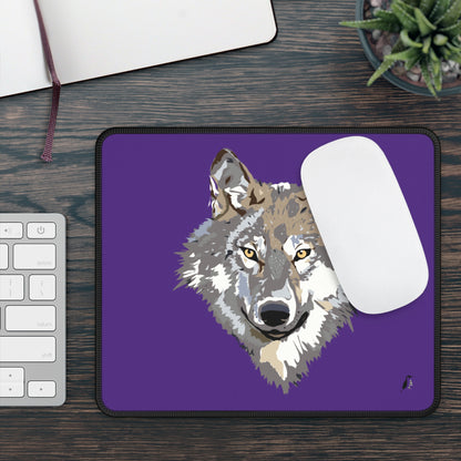 Gaming Mouse Pad: Wolves Purple