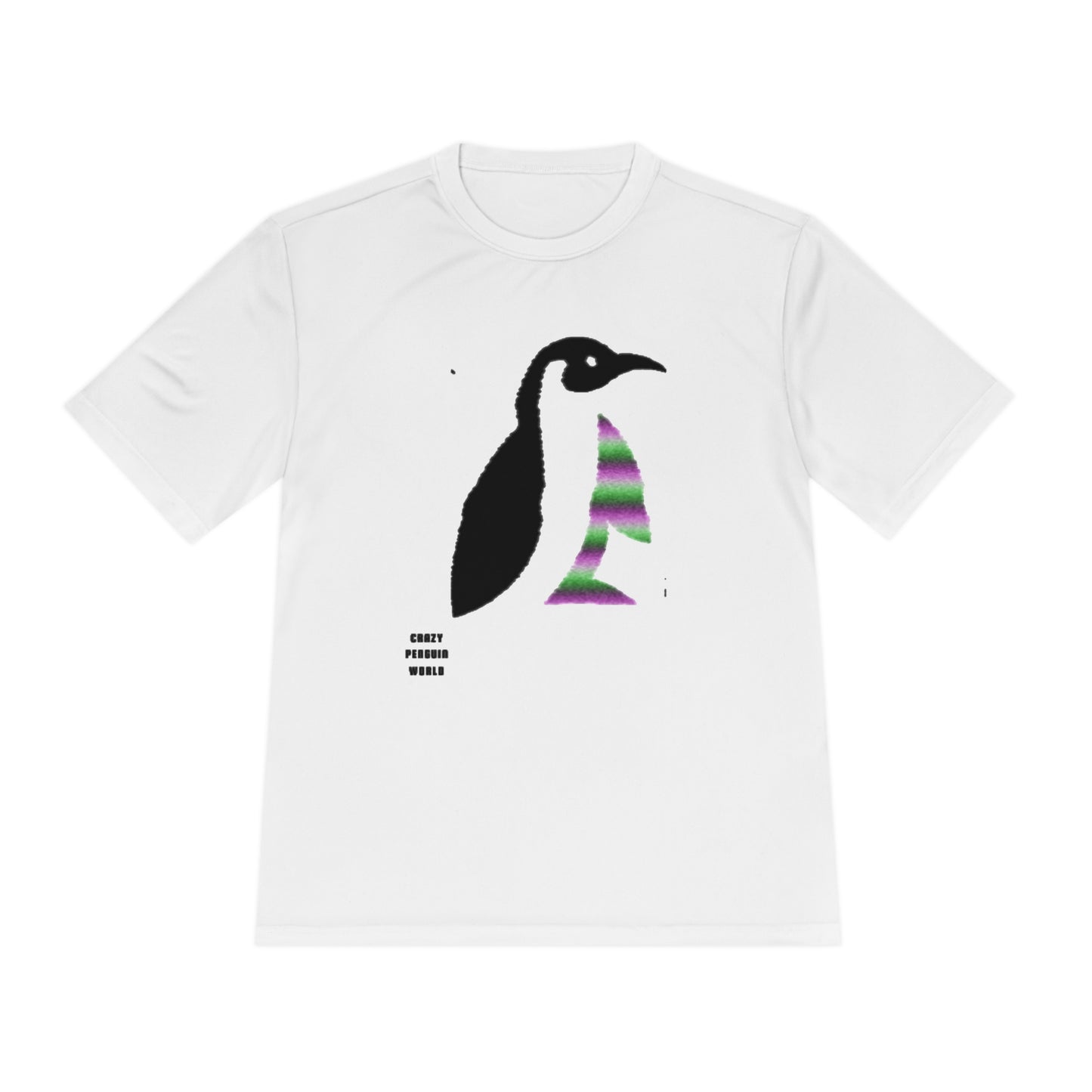 Moisture Wicking Tee: Crazy Penguin World Logo #1