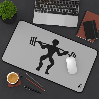 Desk Mat: Weightlifting Lite Grey