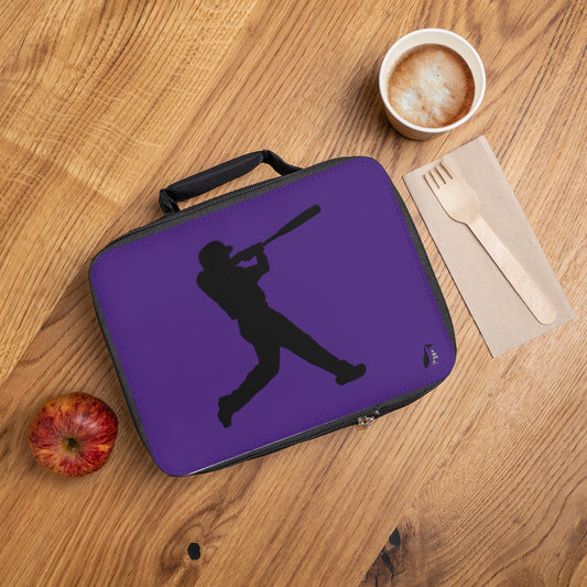 Lunch Bag: Baseball Purple