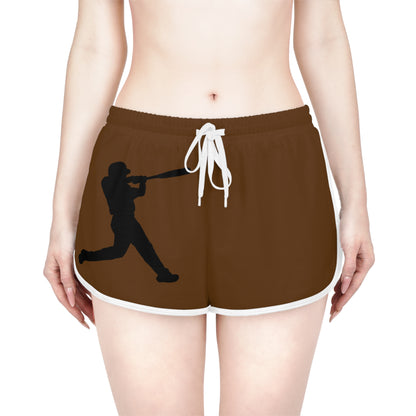 Women's Relaxed Shorts: Baseball Brown