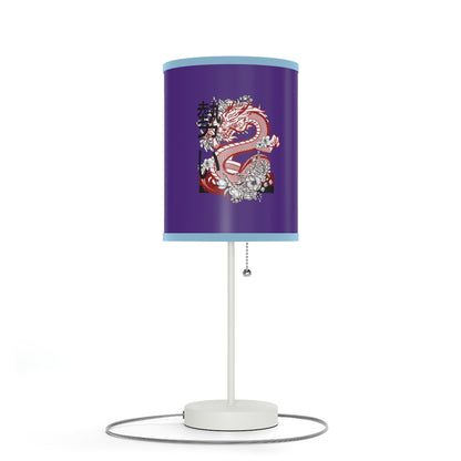 Lamp on a Stand, US|CA plug: Dragons Purple