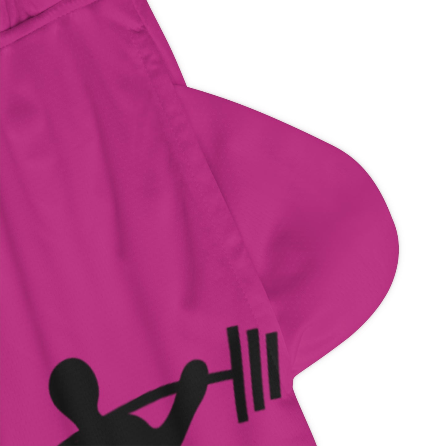 Basketball Rib Shorts: Weightlifting Pink