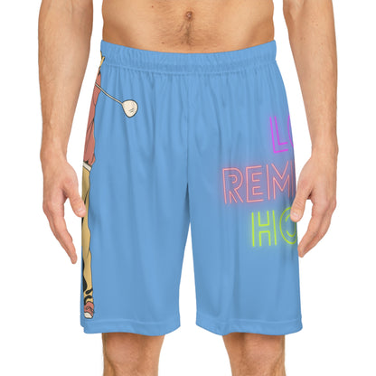 Basketball Shorts: Golf Lite Blue