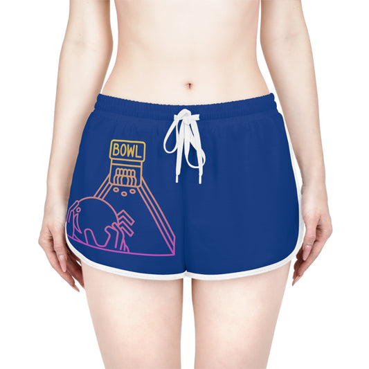 Women's Relaxed Shorts: Bowling Dark Blue