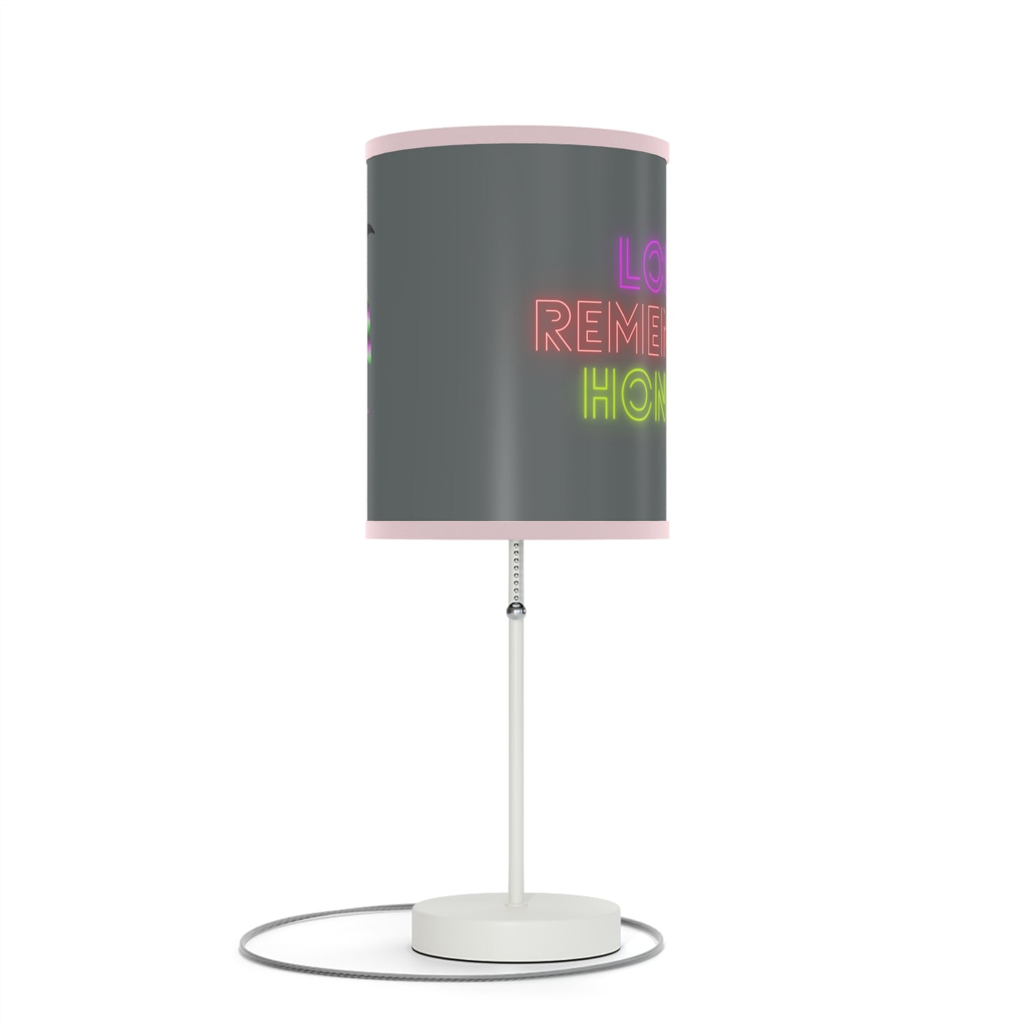 Lamp on a Stand, US|CA plug: Crazy Penguin World Logo Dark Grey