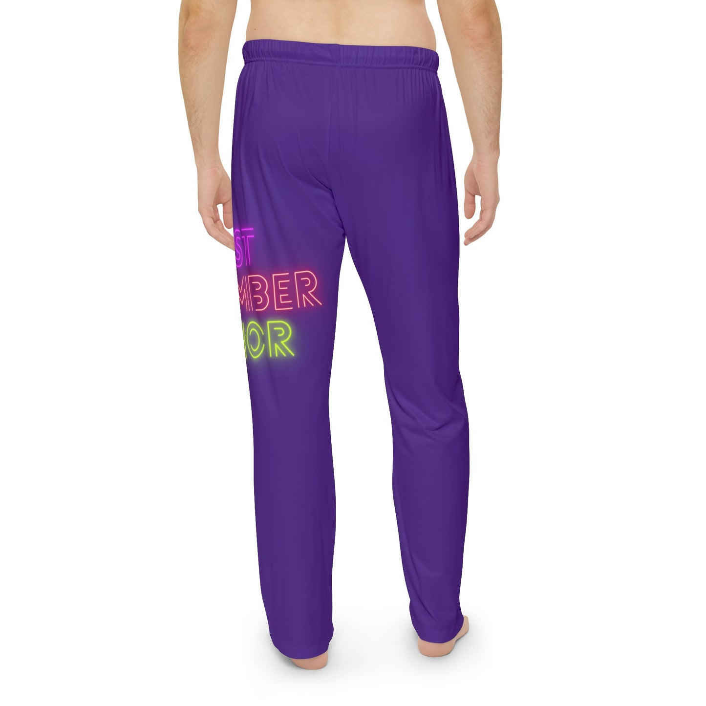 Men's Pajama Pants: Lost Remember Honor Purple