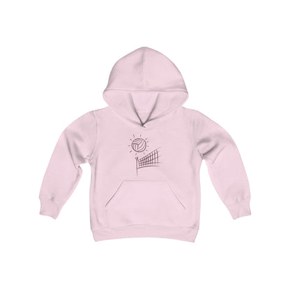 Youth Heavy Blend Hooded Sweatshirt: Volleyball