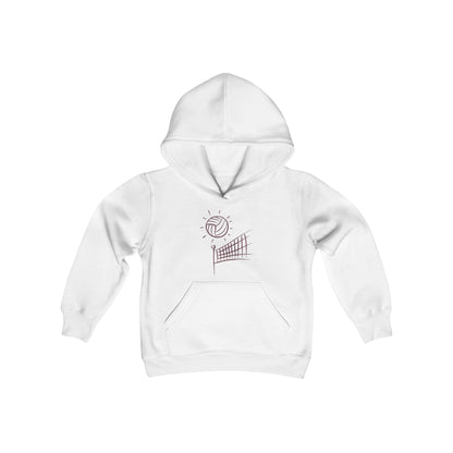 Youth Heavy Blend Hooded Sweatshirt: Volleyball