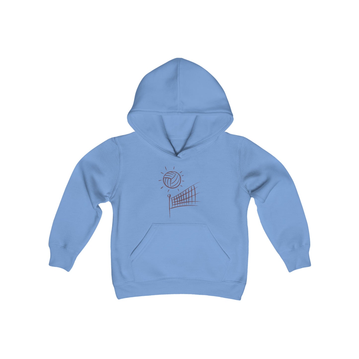 Youth Heavy Blend Hooded Sweatshirt: Volleyball