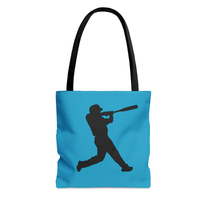 Tote Bag: Baseball Turquoise