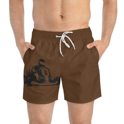 Swim Trunks: Racing Brown