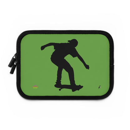 Laptop Sleeve: Skateboarding Green