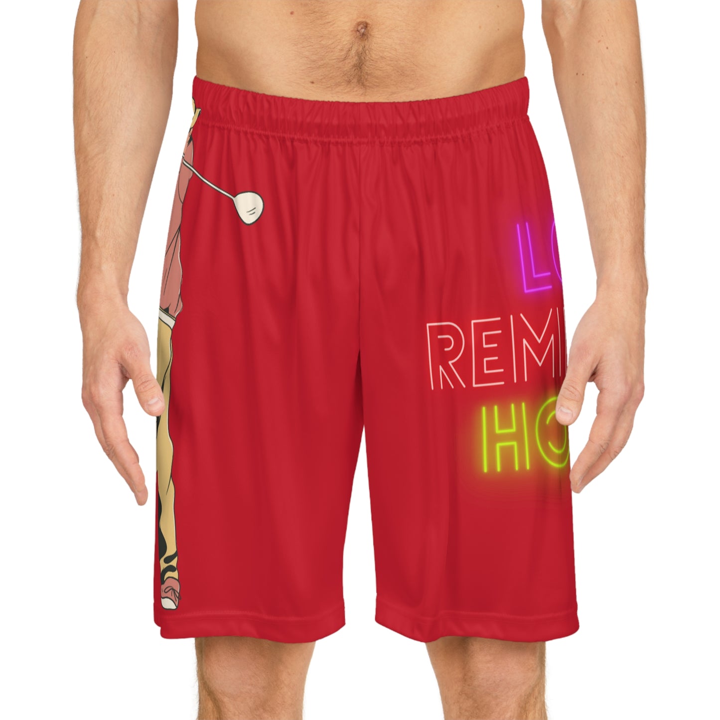 Basketball Shorts: Golf Dark Red