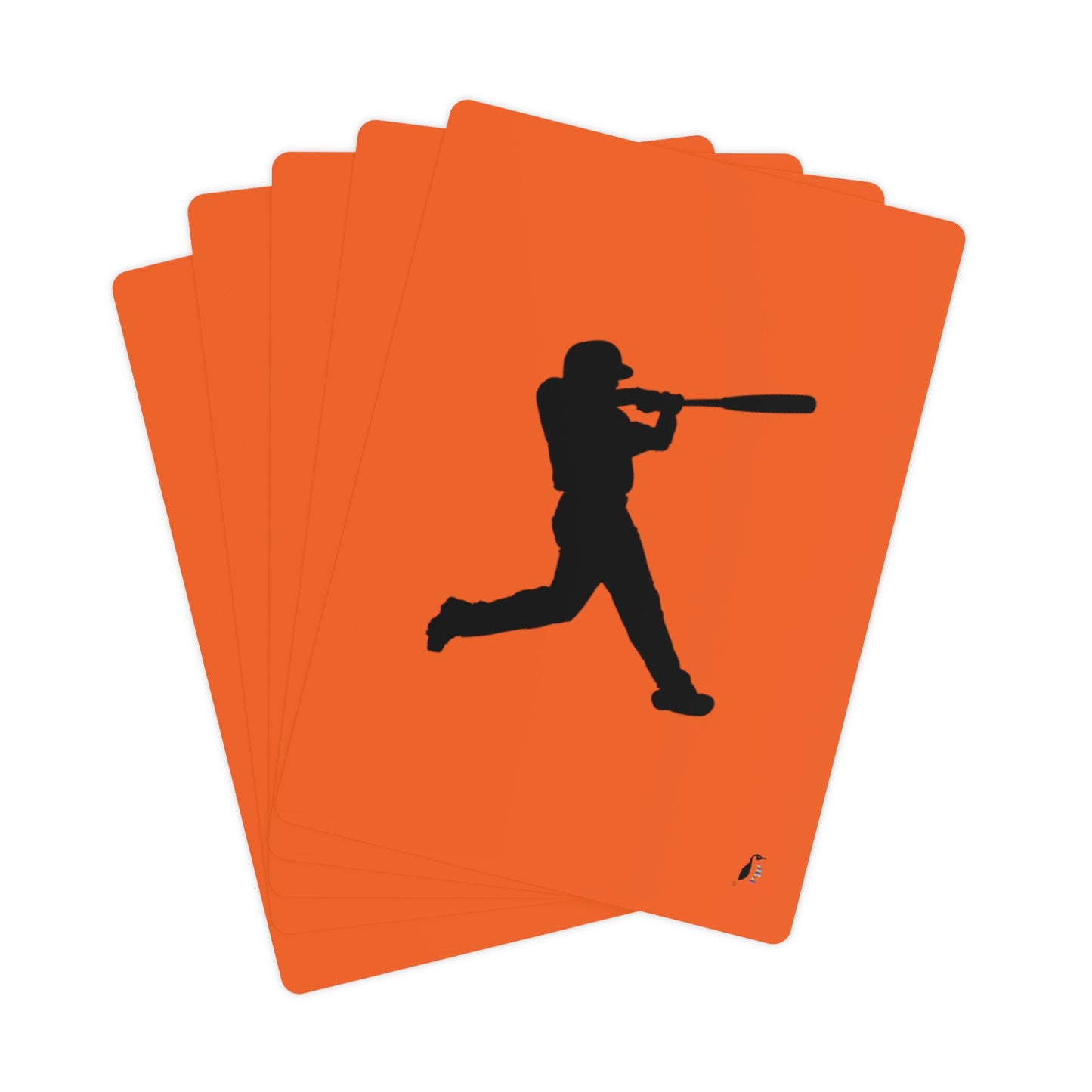 Poker Cards: Baseball Orange