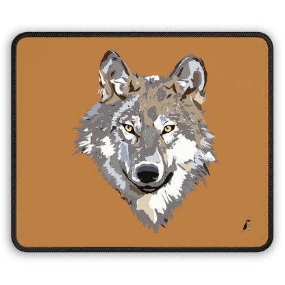 Gaming Mouse Pad: Wolves Lite Brown