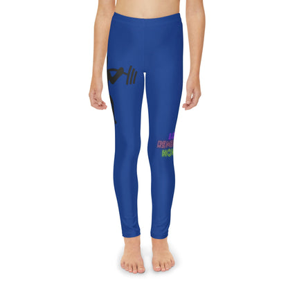 Youth Full-Length Leggings: Weightlifting Dark Blue