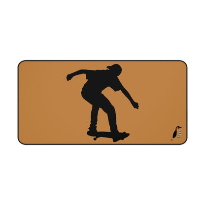 Desk Mat: Skateboarding Lite Brown