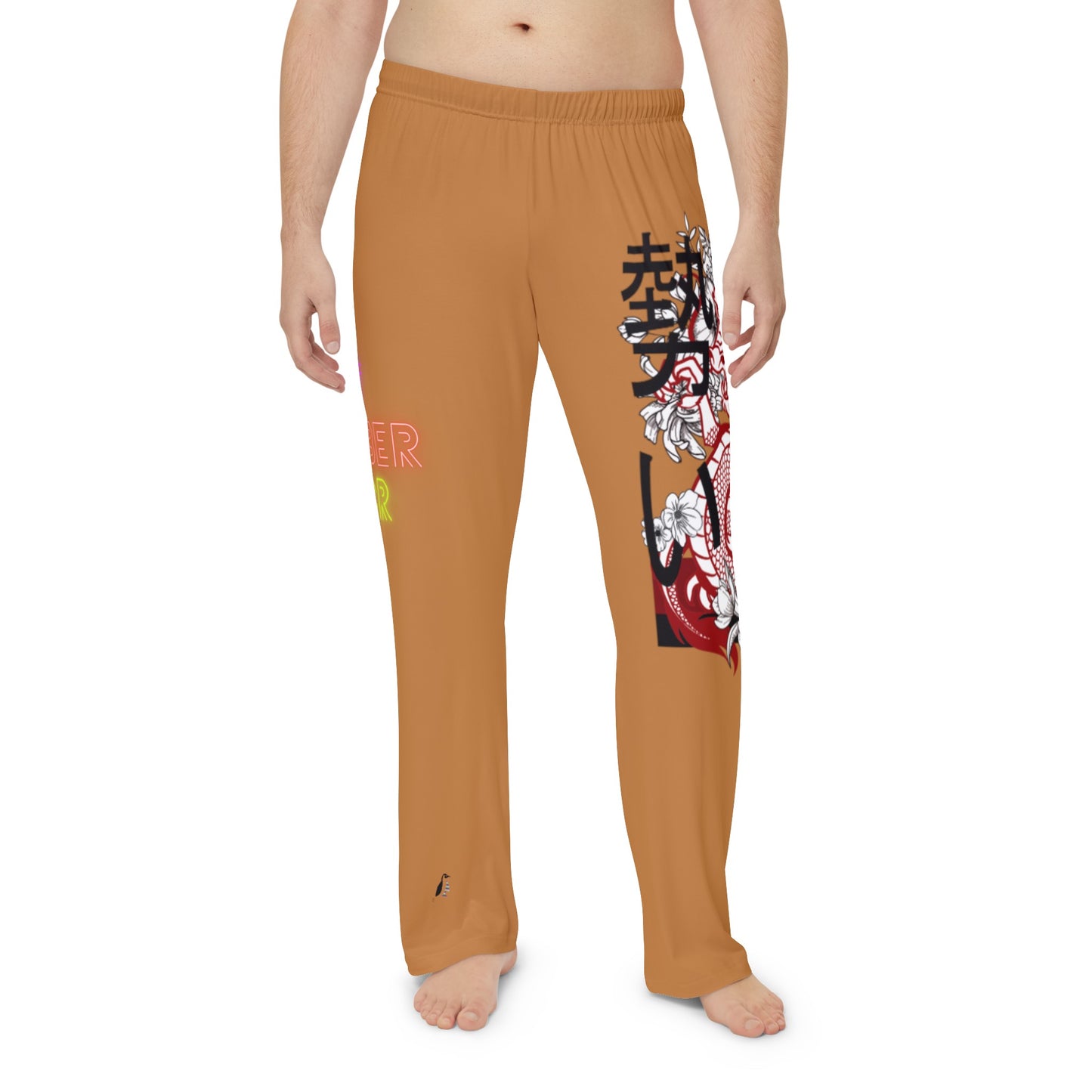 Panlalaking Pajama Pants: Dragons Lite Brown 