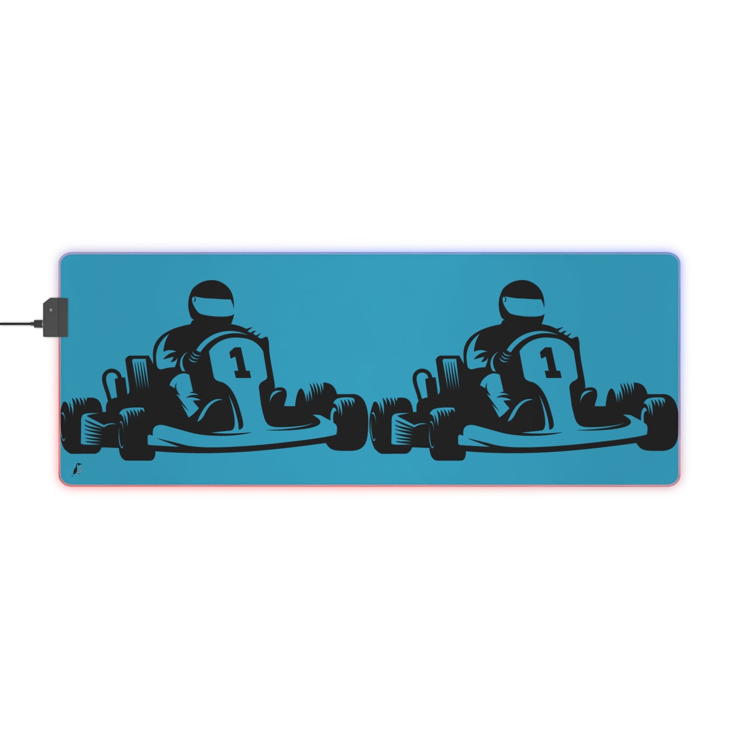 LED Gaming Mouse Pad: Racing Turquoise