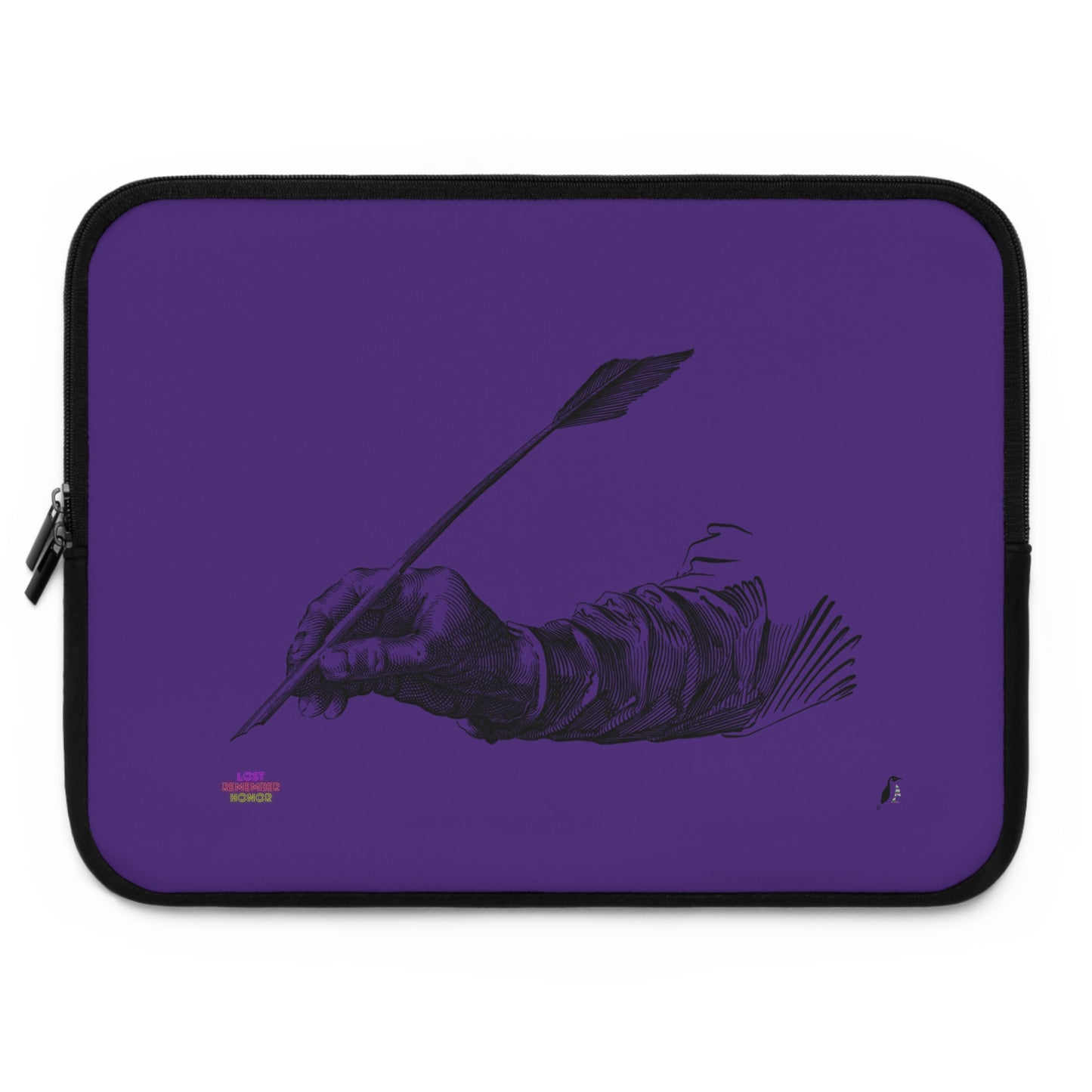 Laptop Sleeve: Writing Purple