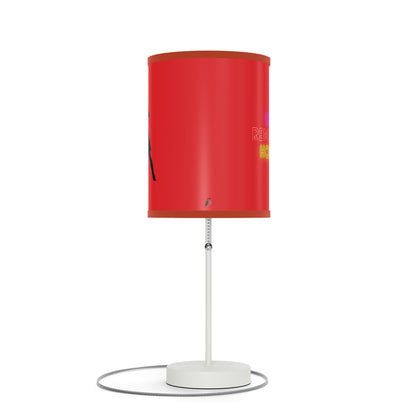 Lamp on a Stand, US|CA plug: Soccer Red