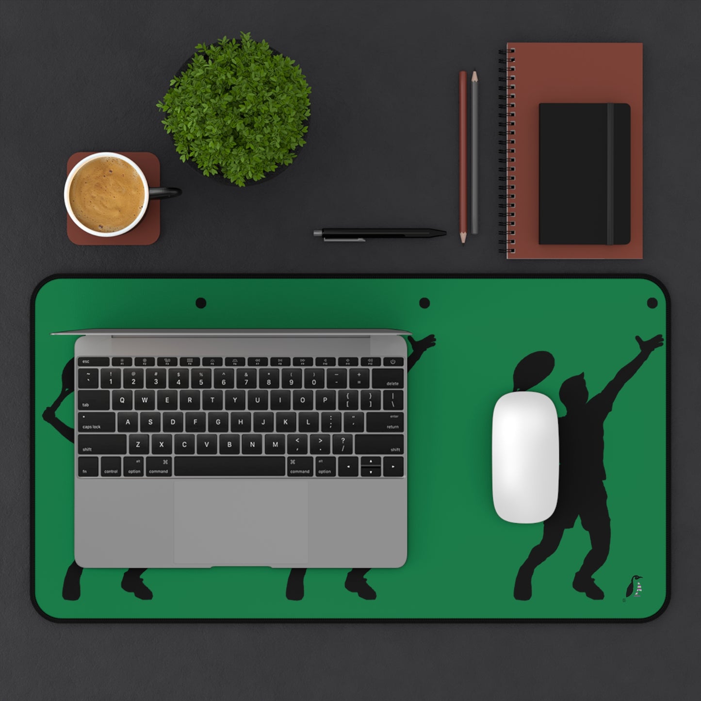 Desk Mat: Tennis Dark Green