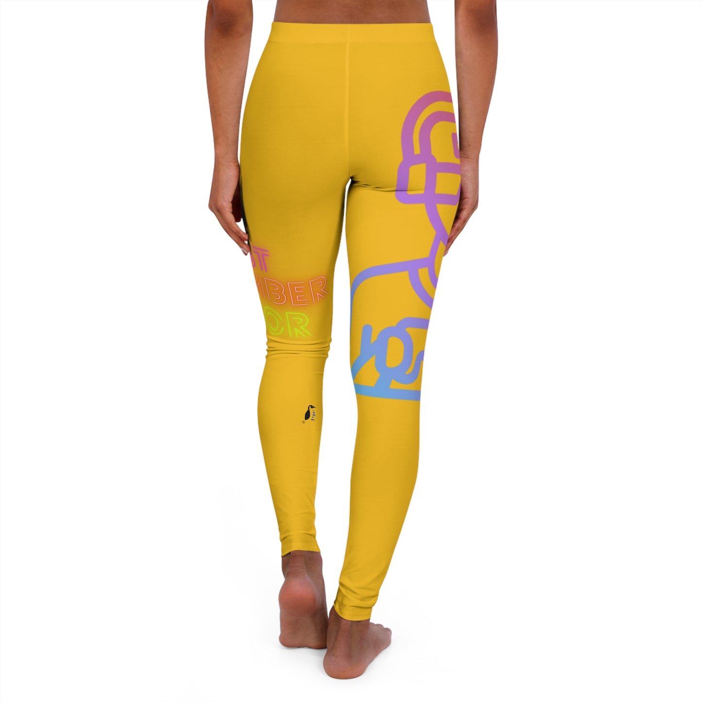 Women's Spandex Leggings: Gaming Yellow