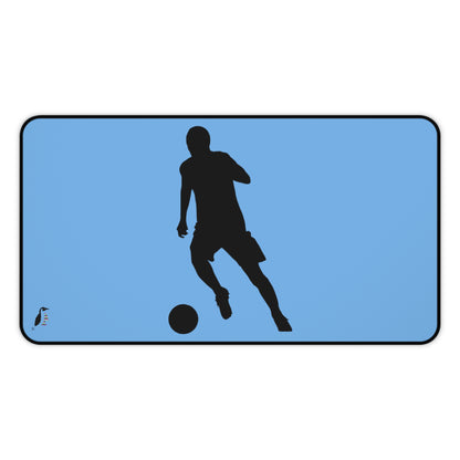 Desk Mat: Soccer Lite Blue