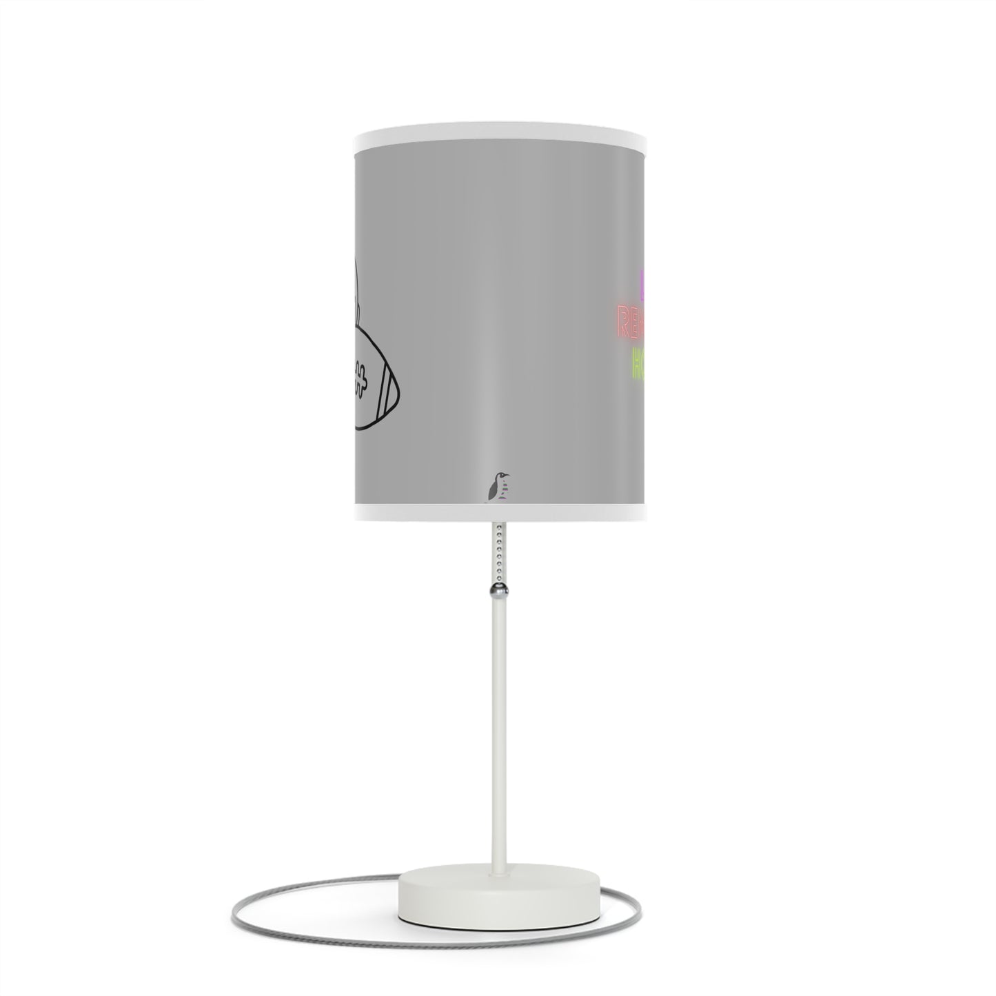 Lamp on a Stand, US|CA plug: Football Lite Grey