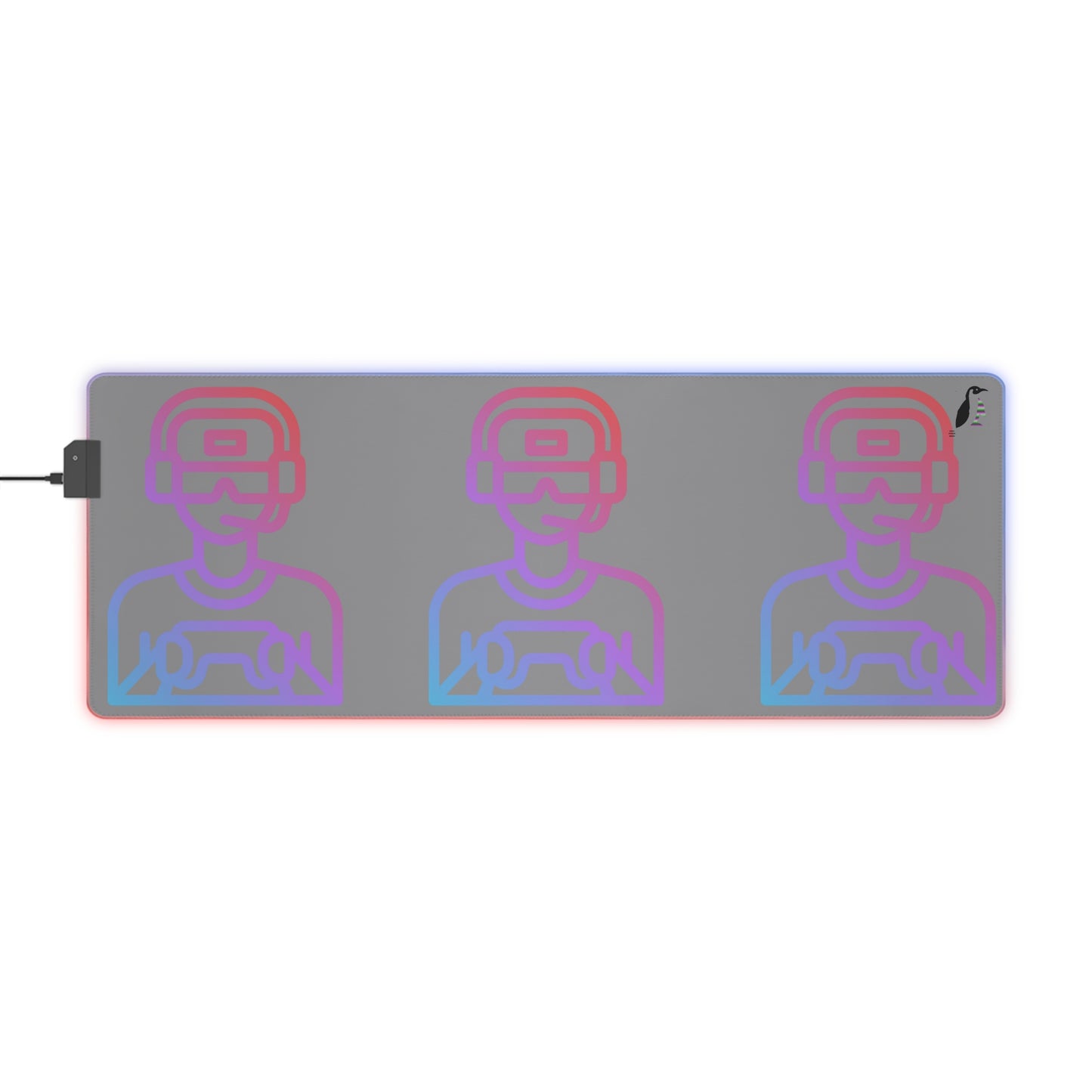 LED Gaming Mouse Pad: Gaming Grey