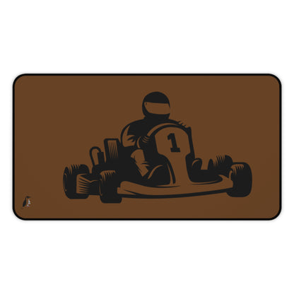 Desk Mat: Racing Brown